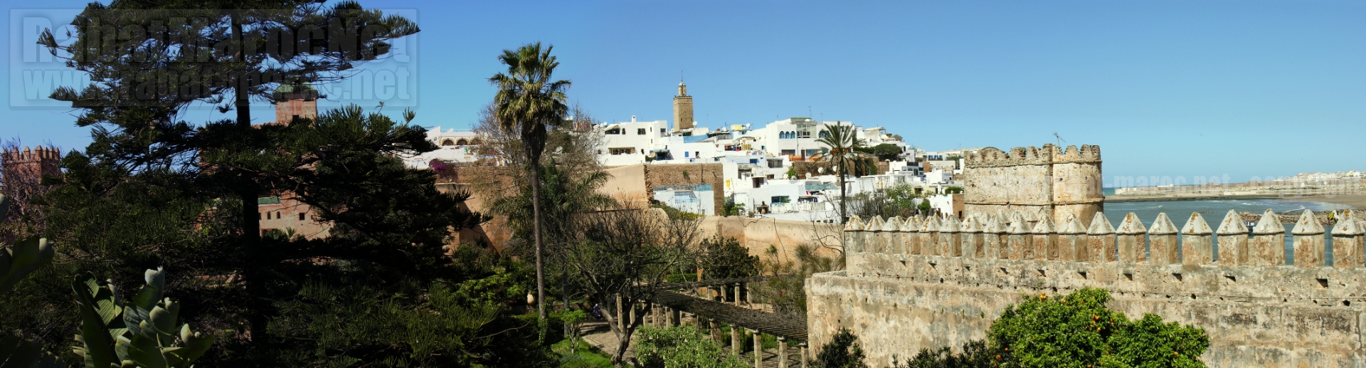 Panorama 3 Murailles oudayas Bouregreg
