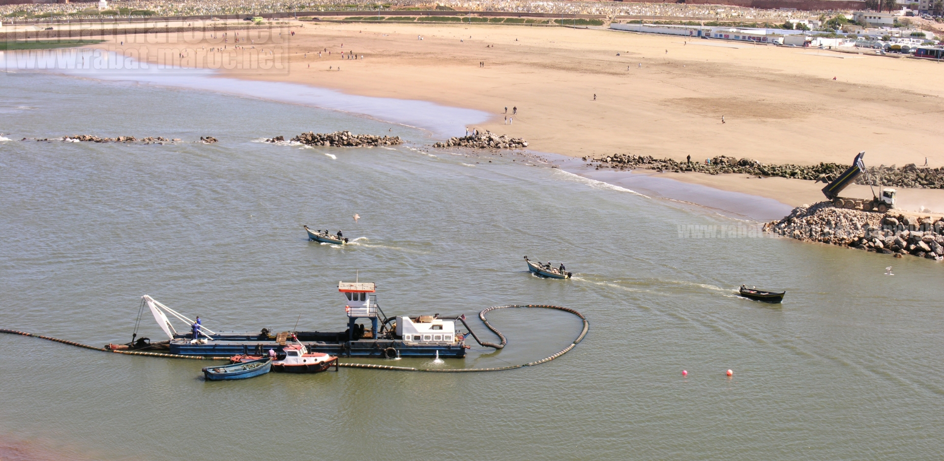 2005 operations desensablage sur le bouregreg