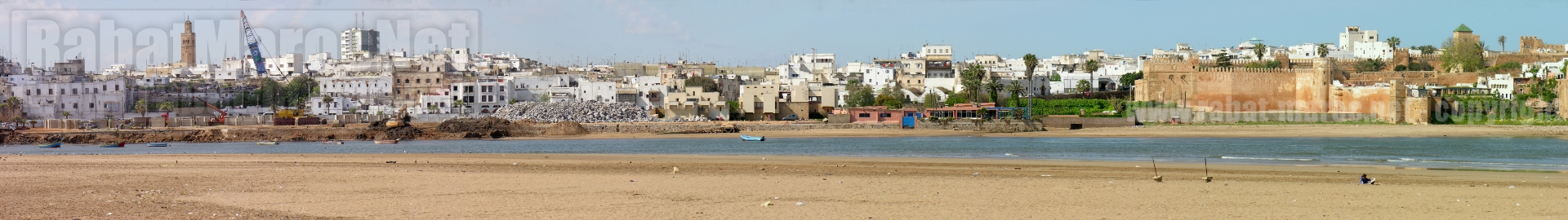 2006 travaux construction quais rabat pris depuis debarcaderes de sale