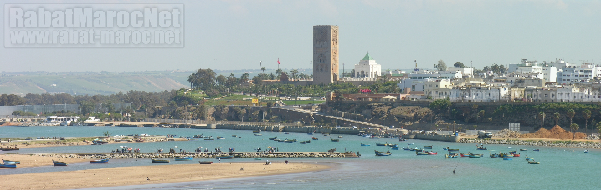 bouregreg 2004 les deux embarcaderes travaux en cours