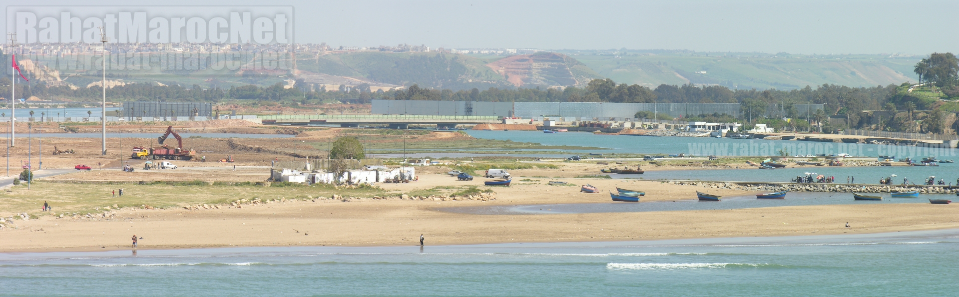 bouregreg amenagement avant les travaux deux debarcaderes