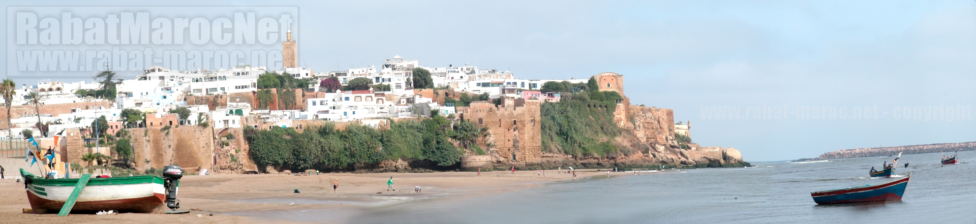 bouregreg et barques devant oudayas 2004