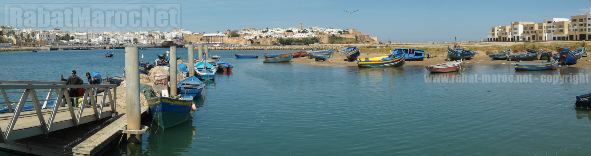 bouregreg ponton barques pecheurs bab al bahr