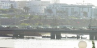 Le trafic impossible sur le pont Moulay Hassan entre Salé et Rabat nécessitait impérativement un nouveau pont. On est à la fin de la journée et on assiste au reflux des voitures vers Salé.