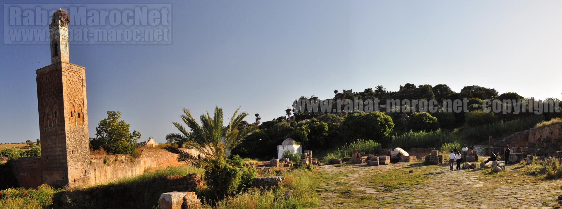 chella minaret koubba soir tombant