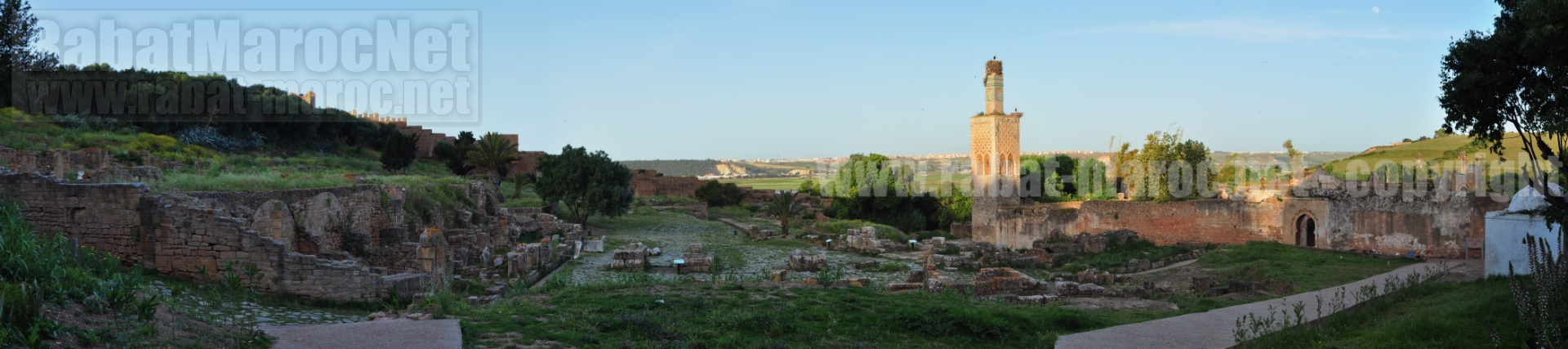 chellah quartier artisanal boutiques arc de triomphe medersa mosquee koubba
