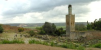 chellah ruines romaines nuages