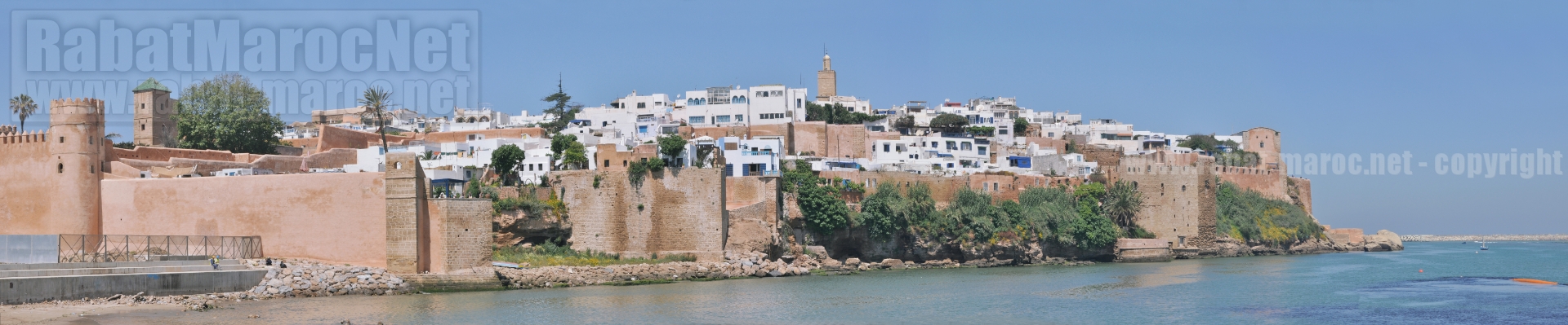 Panorama   Oudayas entier depuis quais depuis tour jusqu a squala non decoupe