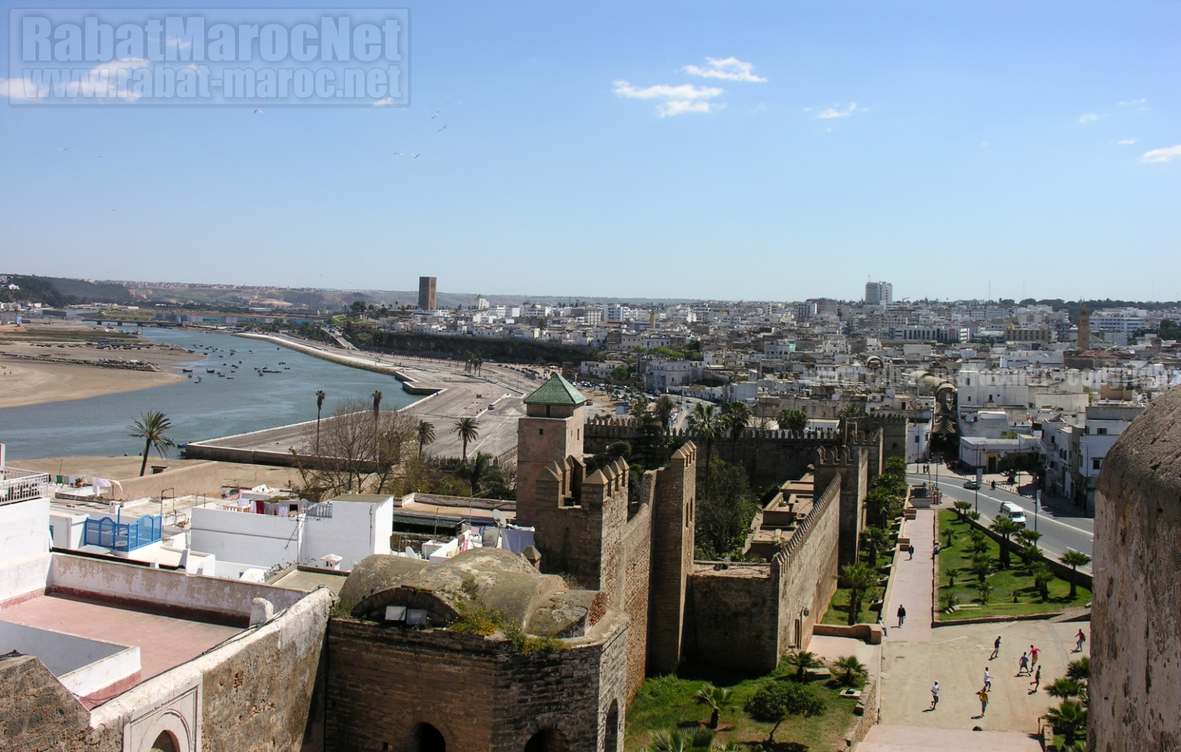 jardin oudayas et medina depuis remparts bab el kebir 2