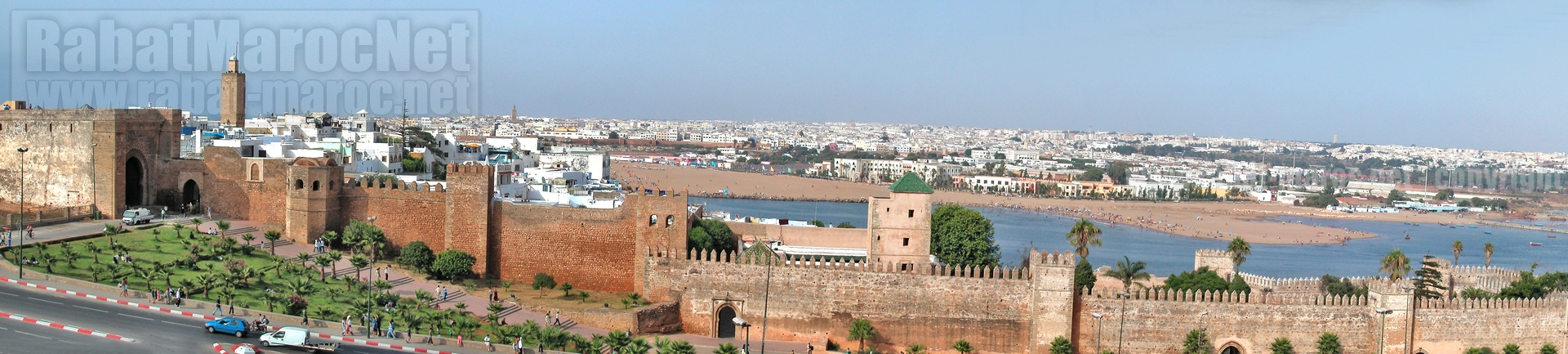 kasbah des oudayas depuis terrasse hotel oudaias