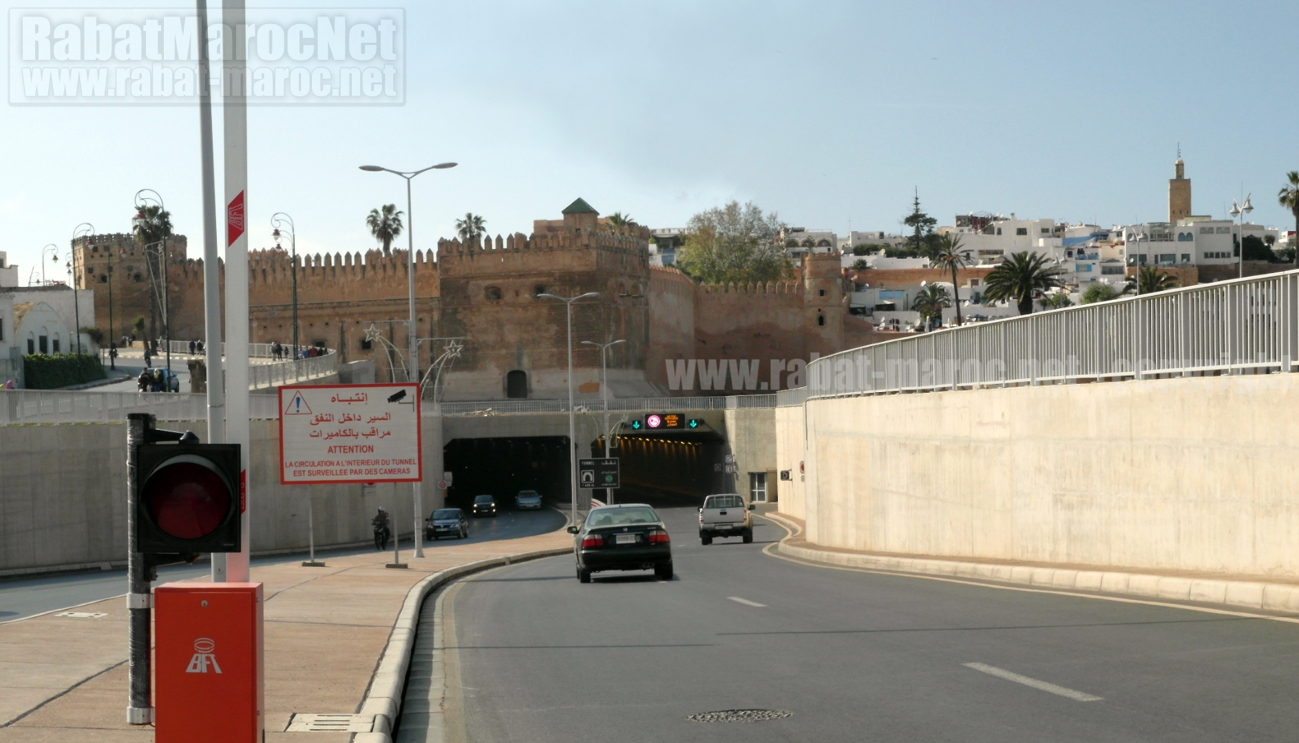 Panorama entree tunnel oudayas