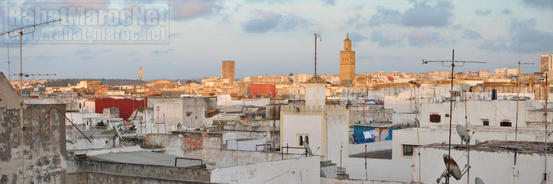 medina toits tour hassan depuis riad marhaba