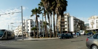 Place Melillia - Avenue du Chellah - en face Rue Ziri Ibn Aatia (anciennement rue de Bordeaux) - à droite Avenue Abdelmoumen (anciennement rue du capitaine Petit Jean.