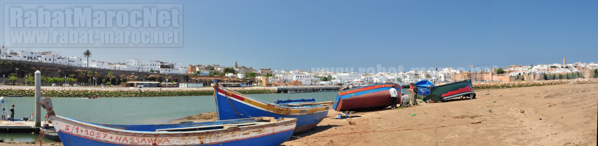 barques sur plage de rabat mellah nouveaux quais al atiq tour pirates