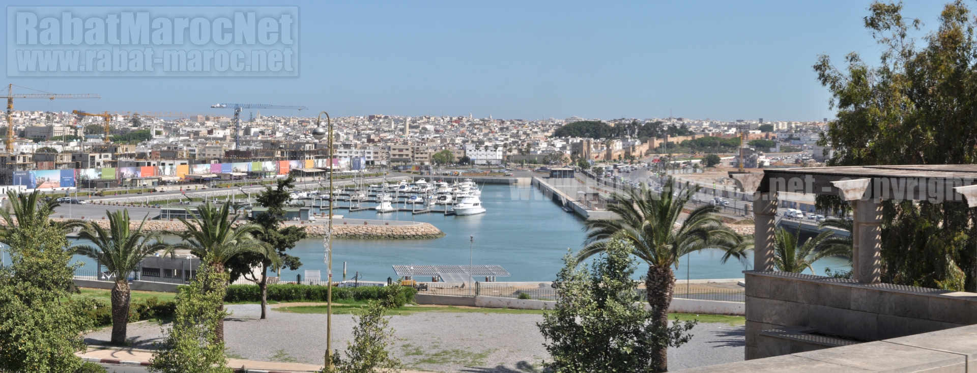 marina rabat sale depuis jardins tour hassan