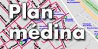 Plan interactif et cliquable de la médina, quartier par quartier